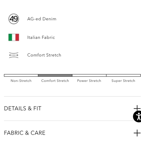 AG -ed Brinley Mid-Rise Straight Denim Jeans Size 30 - Picture 5 of 11